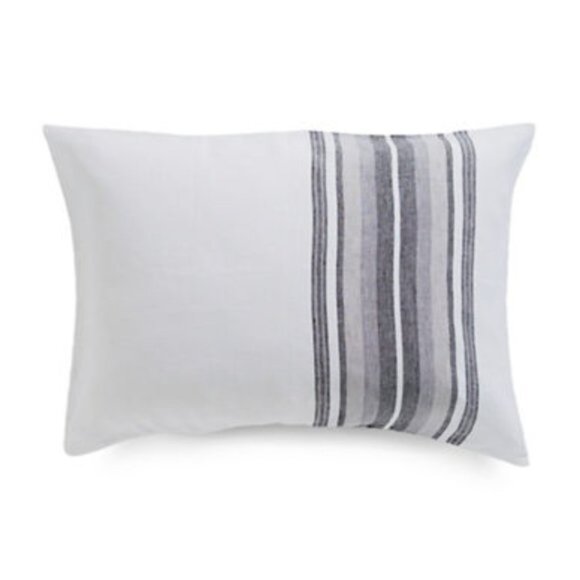 Hotel Collection Plaid Linen Pillow Sham King - Picture 1 of 3